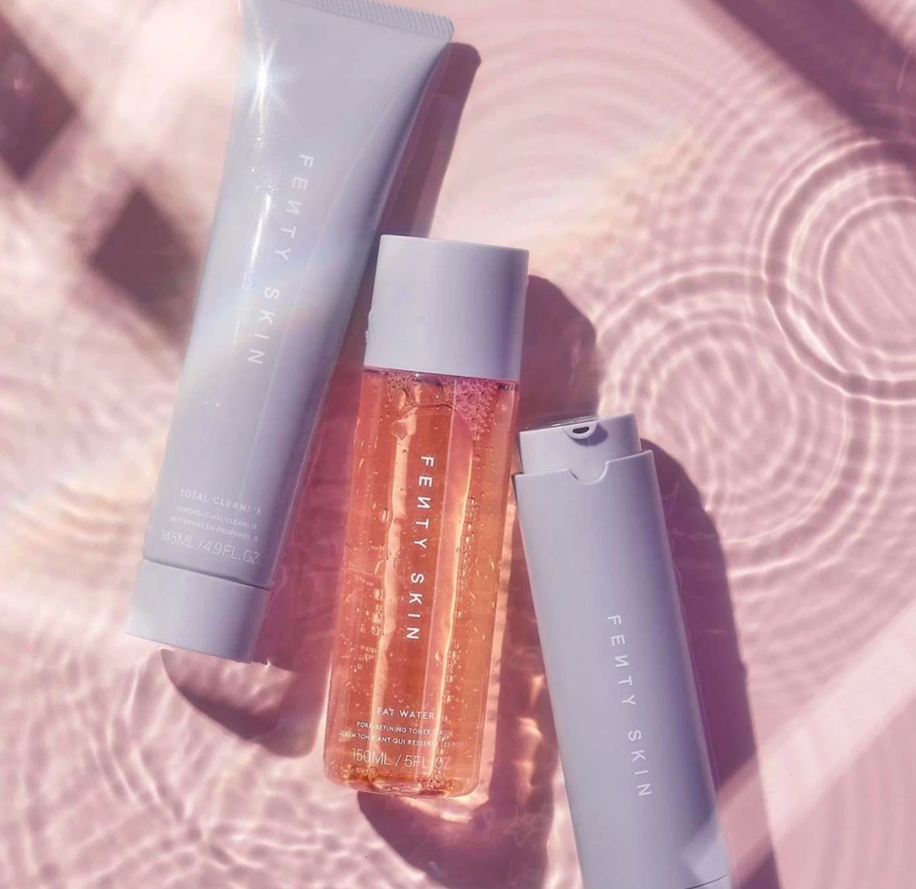 fenty skin is one of the best skincare brands for mature aging skin, for anti wrinkles, targeted acne prone skin formula, vegan friendly and cruelty free