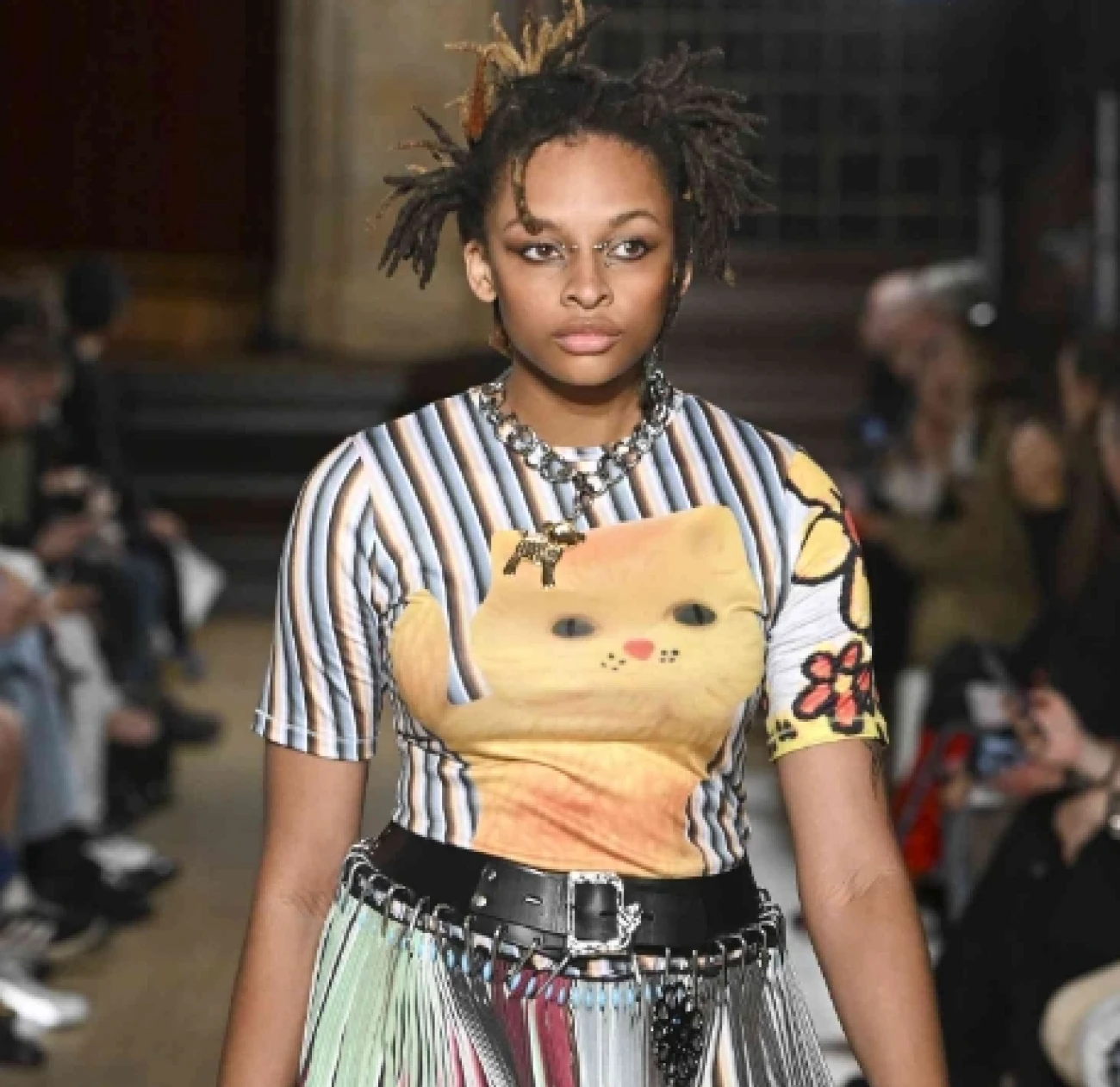 Chopova Lowena, a collaboration between Emma Chopova and Laura Lowena, is known for its eclectic and sustainable approach to fashion. The brand's designs often incorporate traditional Bulgarian textiles, repurposed materials, and bold, colourful patterns.