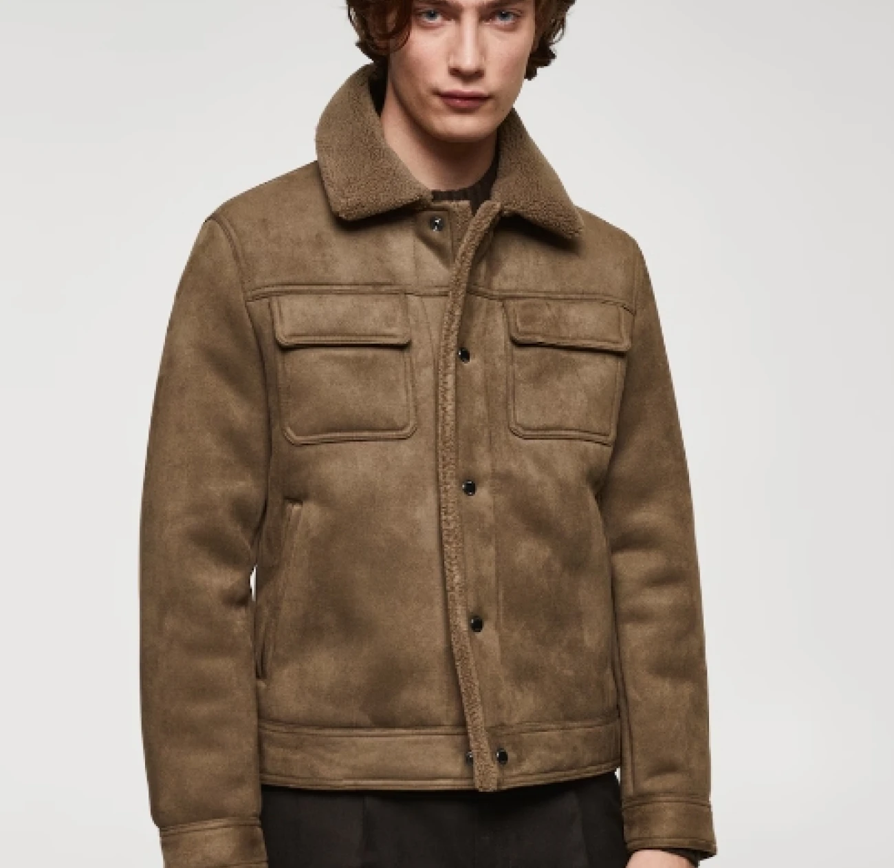 Shearling-lined jacket