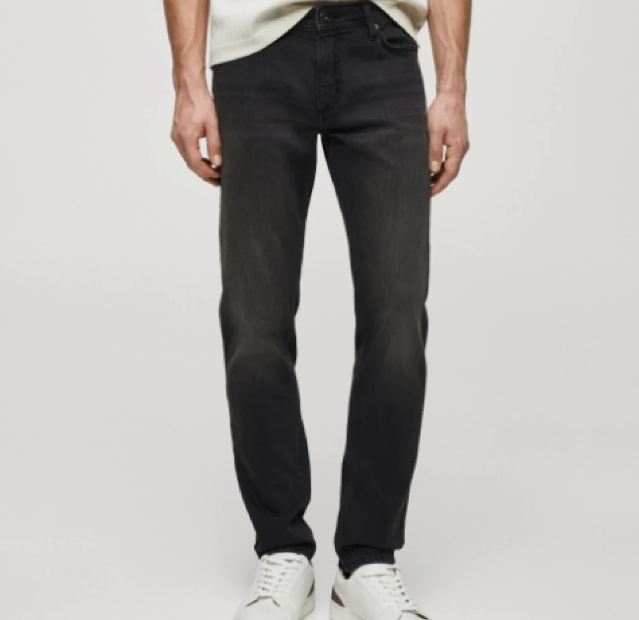 straight grey jeans from Mango for men are currently on sale and are the perfect wardrobe staple that you can dress up or dress down