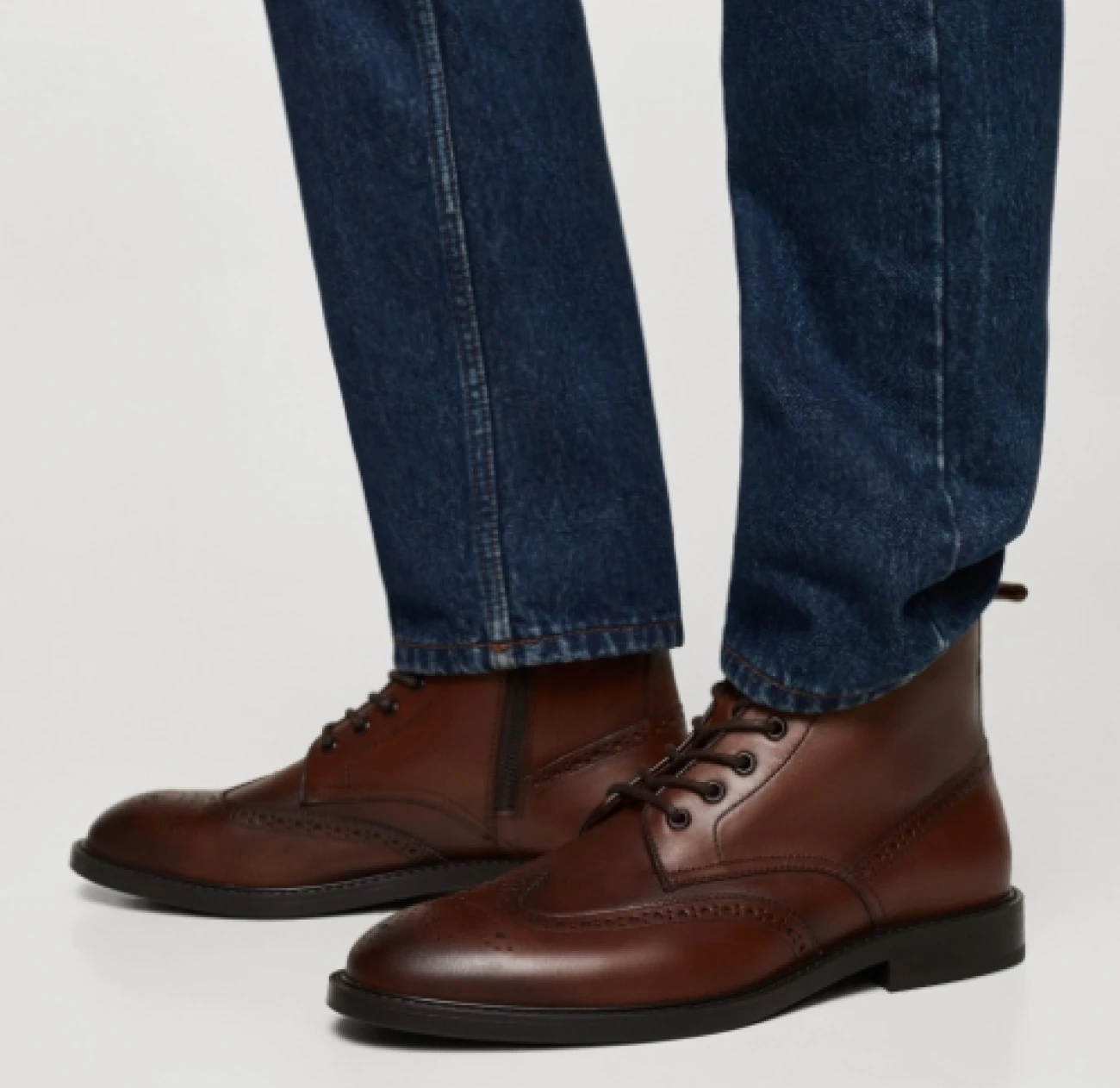 leather high top office shoes from Mango at 50% off is a perfect offer from the iconic brand