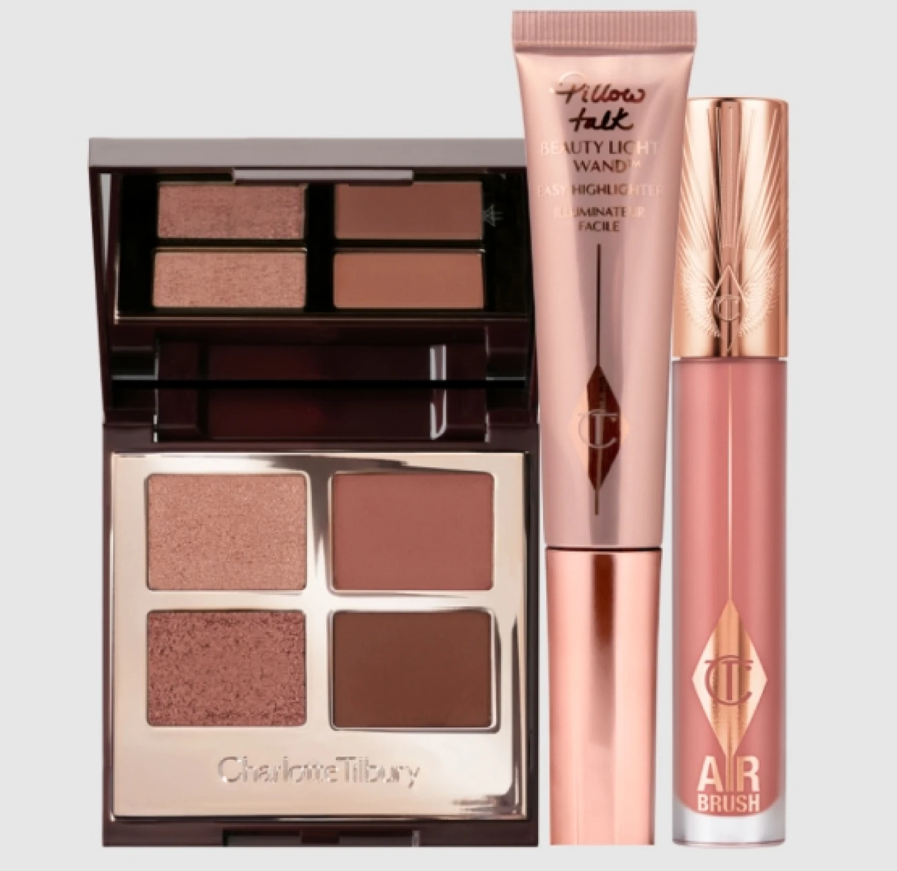Charlotte Tilbury Pillow Talk Kit - iconic shades for eyes, cheeks, and lips.