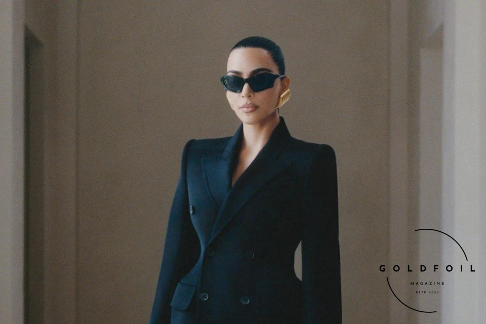 Kim Kardashian is the new face of Balenciaga 2022 campaign. Shown wearing a bar jacket Kim Kardashian is the new face of Balenciaga 2022 campaign. Shown wearing a bar jacket