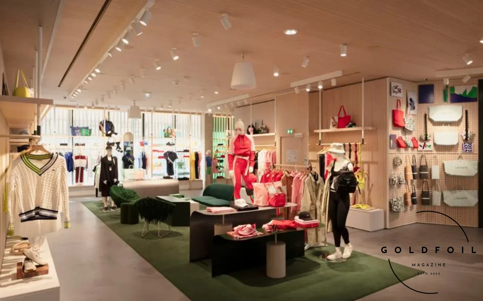 a photo from the flagship store on Champs Elysee of Lacoste a photo from the flagship store on Champs Elysee of Lacoste
