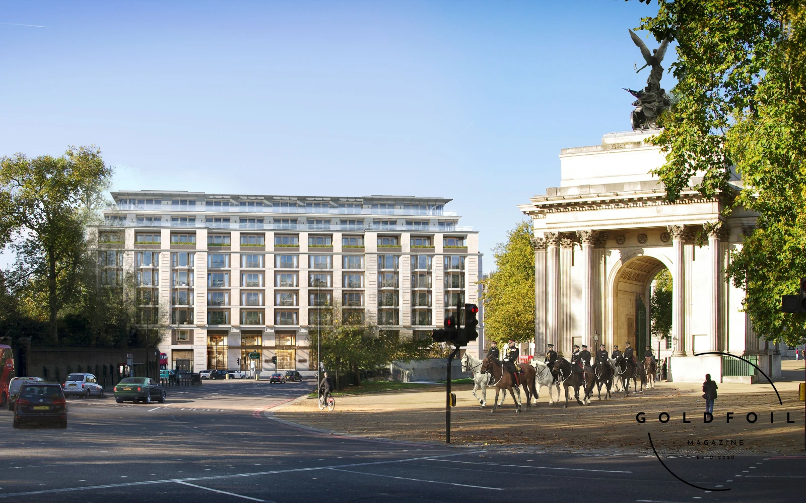 Exterior image of the Peninsula London - the recently opened opulent 5 star hotel at Hyde Park Corner, London Exterior image of the Peninsula London - the recently opened opulent 5 star hotel at Hyde Park Corner, London