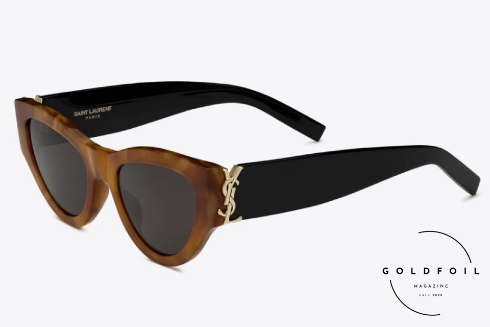 Saint Laurent M94 pair of cat eye shaped sunglasses are the perfect sunglasses for summer 2024 Saint Laurent M94 pair of cat eye shaped sunglasses are the perfect sunglasses for summer 2024