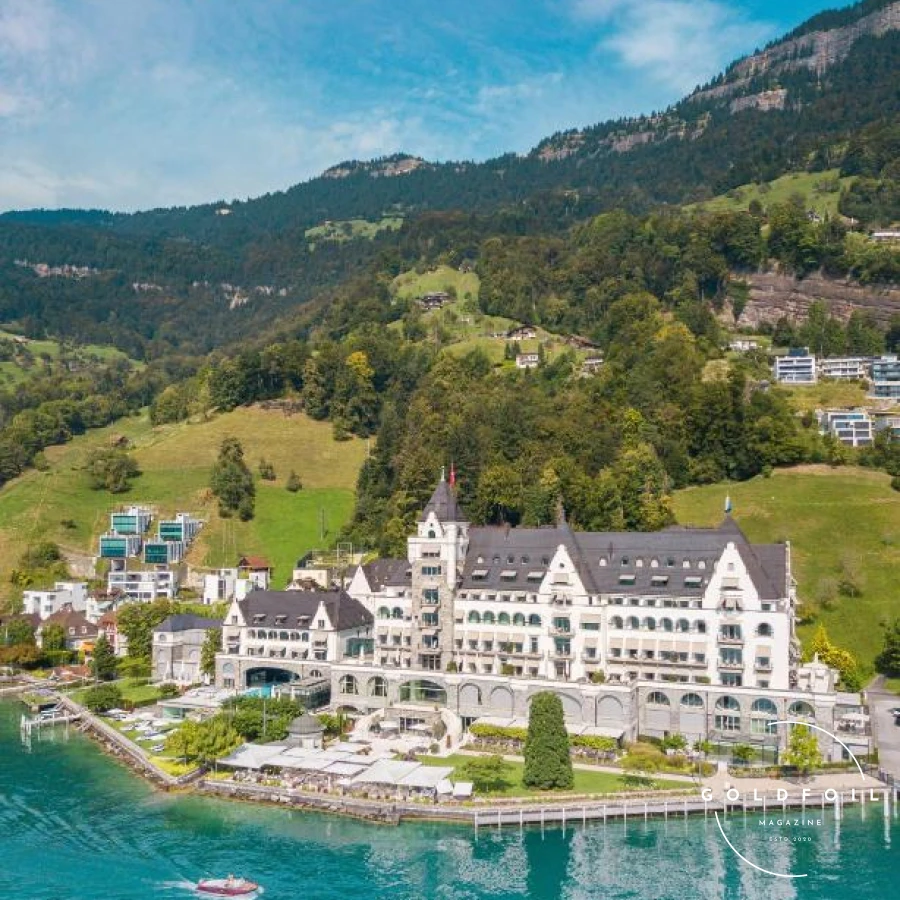Perched on the serene shores of Lake Lucerne, Park Hotel Vitznau offers five-star luxury amidst breathtaking natural beauty. The stunning lake and mountain views, award-winning dining, and an exclusive spa make it a perfect choice for a tranquil getaway. The extensive wine cellar, housing over 32,000 bottles, promises a memorable culinary journey. With its elegant design and impeccable service, Park Hotel Vitznau is the epitome of luxury and tranquility. Perched on the serene shores of Lake Lucerne, Park Hotel Vitznau offers five-star luxury amidst breathtaking natural beauty. The stunning lake and mountain views, award-winning dining, and an exclusive spa make it a perfect choice for a tranquil getaway. The extensive wine cellar, housing over 32,000 bottles, promises a memorable culinary journey. With its elegant design and impeccable service, Park Hotel Vitznau is the epitome of luxury and tranquility.