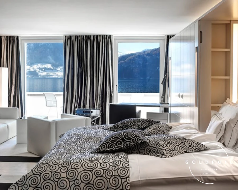 Perched on the serene shores of Lake Lucerne, Park Hotel Vitznau offers five-star luxury amidst breathtaking natural beauty. The stunning lake and mountain views, award-winning dining, and an exclusive spa make it a perfect choice for a tranquil getaway. The extensive wine cellar, housing over 32,000 bottles, promises a memorable culinary journey. With its elegant design and impeccable service, Park Hotel Vitznau is the epitome of luxury and tranquility. Perched on the serene shores of Lake Lucerne, Park Hotel Vitznau offers five-star luxury amidst breathtaking natural beauty. The stunning lake and mountain views, award-winning dining, and an exclusive spa make it a perfect choice for a tranquil getaway. The extensive wine cellar, housing over 32,000 bottles, promises a memorable culinary journey. With its elegant design and impeccable service, Park Hotel Vitznau is the epitome of luxury and tranquility.