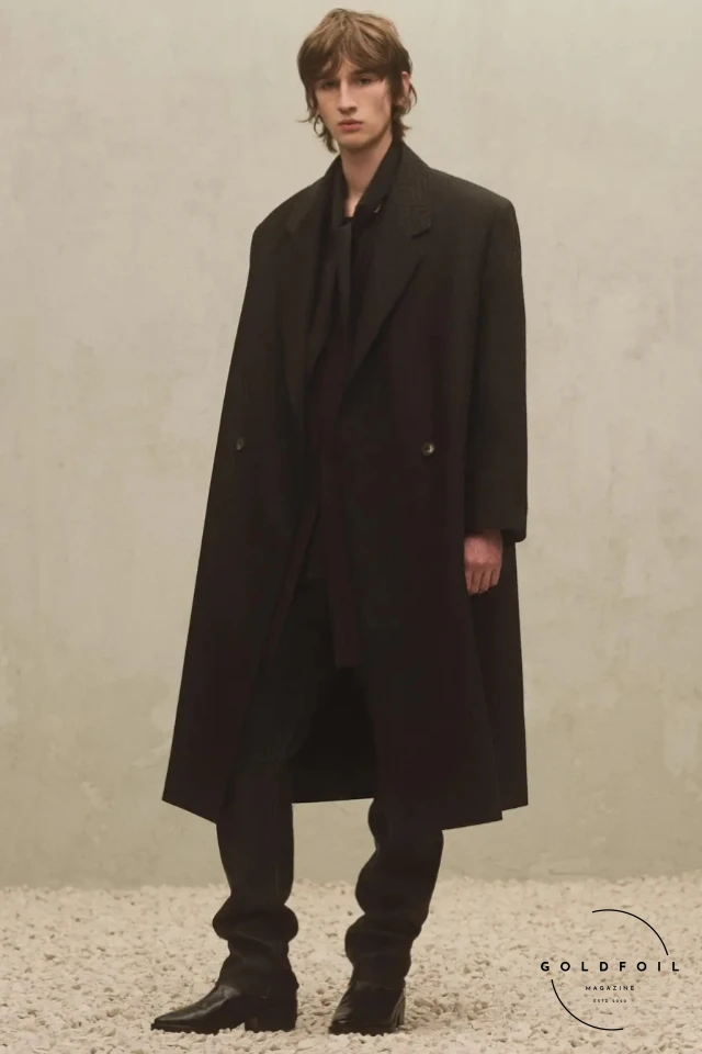 fear of god autumn winter offer long line coats in sherpa, fur, wool and other premium fabrics, for simple yet effective long lasting garments fear of god autumn winter offer long line coats in sherpa, fur, wool and other premium fabrics, for simple yet effective long lasting garments