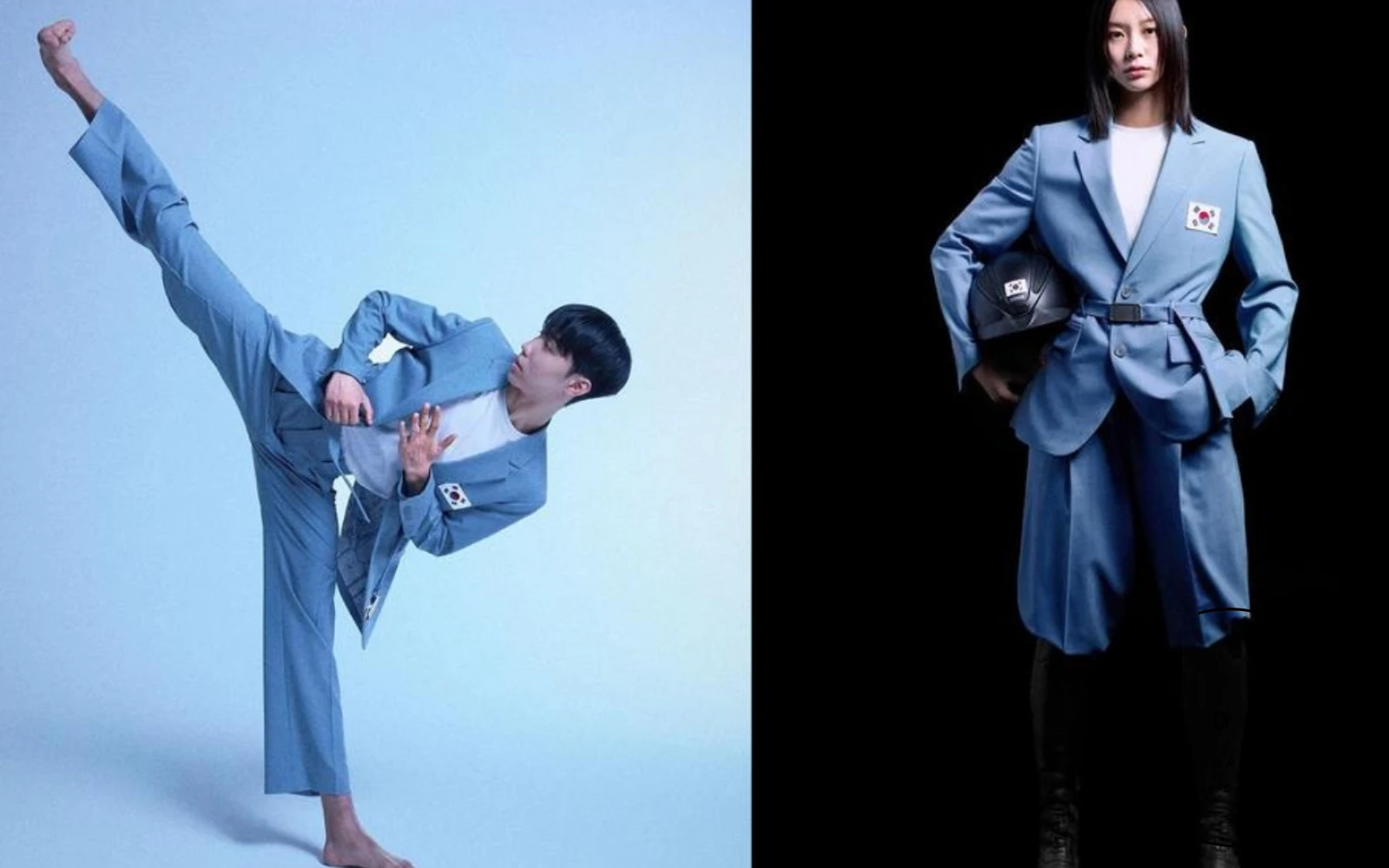 South Korea’s team, outfitted by The North Face, emphasizes high-tech materials and sleek, functional designs, ensuring style and performance in various weather conditions. South Korea’s team, outfitted by The North Face, emphasizes high-tech materials and sleek, functional designs, ensuring style and performance in various weather conditions.