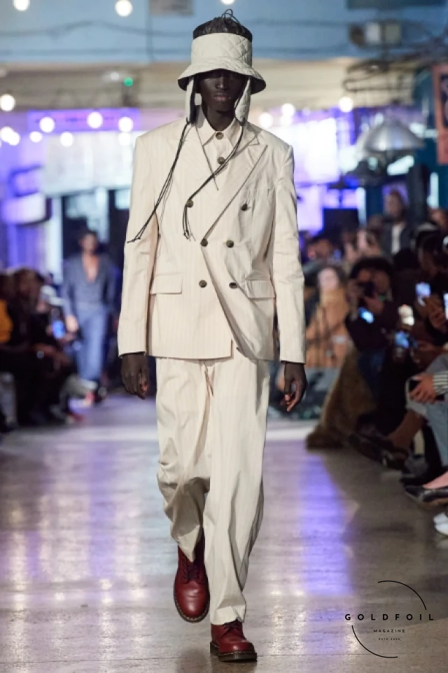 LABRUM London, founded by Foday Dumbuya, is a menswear brand that blends West African heritage with contemporary British tailoring. The brand's designs are known for their vibrant colours, bold prints, and cultural storytelling. LABRUM London, founded by Foday Dumbuya, is a menswear brand that blends West African heritage with contemporary British tailoring. The brand's designs are known for their vibrant colours, bold prints, and cultural storytelling.