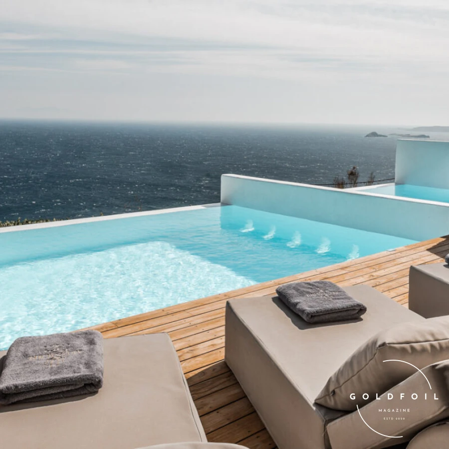 Alissachni Mykonos offers a stylish and luxurious escape in Psarou. The elegant suites, infinity pool, and stunning sea views create a serene and sophisticated atmosphere. The hotel’s proximity to Psarou Beach and Mykonos Town makes it an ideal base for exploring the island. Guests can also enjoy gourmet dining at the on-site restaurant, which serves Mediterranean cuisine with a contemporary twist. Alissachni Mykonos offers a stylish and luxurious escape in Psarou. The elegant suites, infinity pool, and stunning sea views create a serene and sophisticated atmosphere. The hotel’s proximity to Psarou Beach and Mykonos Town makes it an ideal base for exploring the island. Guests can also enjoy gourmet dining at the on-site restaurant, which serves Mediterranean cuisine with a contemporary twist.