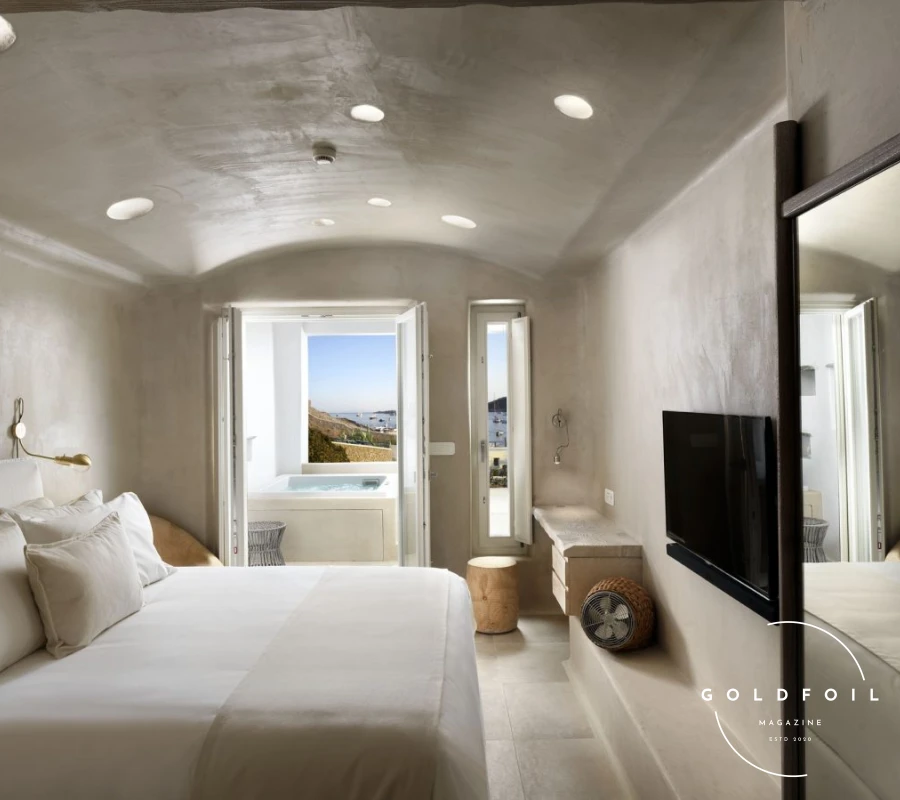 Kensho Ornos combines traditional Mykonian architecture with modern luxury. The stylish rooms and suites, exceptional dining, and state-of-the-art spa create a luxurious and relaxing atmosphere. The hotel’s location in Ornos provides easy access to beautiful beaches and Mykonos Town. Guests can also enjoy a range of water sports and activities, making it a perfect destination for both relaxation and adventure. Kensho Ornos combines traditional Mykonian architecture with modern luxury. The stylish rooms and suites, exceptional dining, and state-of-the-art spa create a luxurious and relaxing atmosphere. The hotel’s location in Ornos provides easy access to beautiful beaches and Mykonos Town. Guests can also enjoy a range of water sports and activities, making it a perfect destination for both relaxation and adventure.