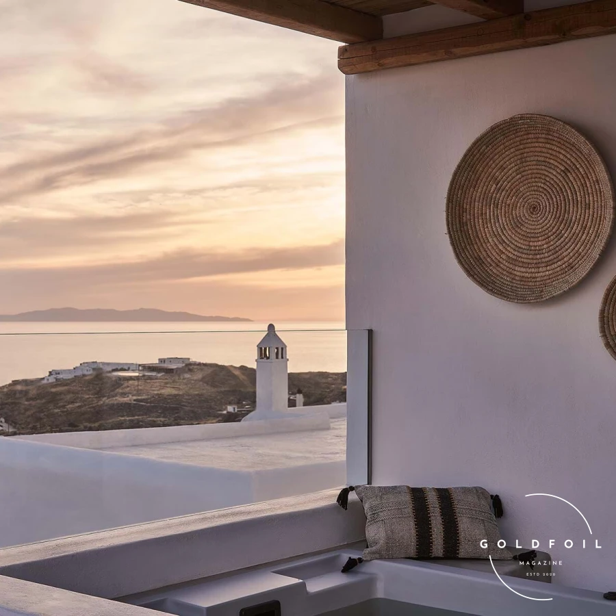 Amyth of Mykonos is a boutique hotel offering a serene escape in Agios Stefanos. The stylish suites, infinity pool, and personalized service create an intimate and luxurious atmosphere. The hotel’s proximity to the beach and Mykonos Town makes it an ideal base for exploring the island. Guests can also enjoy gourmet dining at the on-site restaurant, which serves Mediterranean cuisine with a contemporary twist. Amyth of Mykonos is a boutique hotel offering a serene escape in Agios Stefanos. The stylish suites, infinity pool, and personalized service create an intimate and luxurious atmosphere. The hotel’s proximity to the beach and Mykonos Town makes it an ideal base for exploring the island. Guests can also enjoy gourmet dining at the on-site restaurant, which serves Mediterranean cuisine with a contemporary twist.