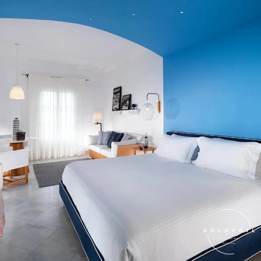 Situated on Ayios Yiannis beach, Mykonos Grand Hotel & Resort offers a blend of classic Cycladic architecture and modern amenities. The spacious suites and villas, many with private pools, provide a lavish retreat. Guests can relax at the Althea Spa, which offers a range of holistic treatments, or enjoy a meal at Nama Restaurant, known for its fresh seafood and stunning sunset views. The hotel’s beachside location and exceptional service make it a haven for those seeking relaxation and luxury. Situated on Ayios Yiannis beach, Mykonos Grand Hotel & Resort offers a blend of classic Cycladic architecture and modern amenities. The spacious suites and villas, many with private pools, provide a lavish retreat. Guests can relax at the Althea Spa, which offers a range of holistic treatments, or enjoy a meal at Nama Restaurant, known for its fresh seafood and stunning sunset views. The hotel’s beachside location and exceptional service make it a haven for those seeking relaxation and luxury.