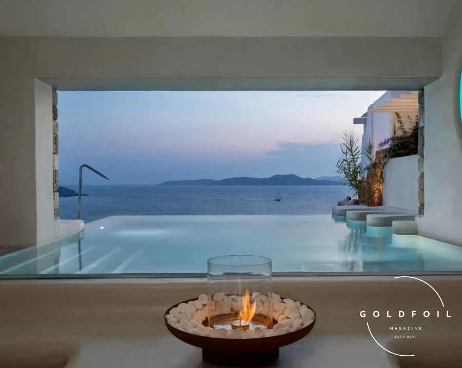 Situated on Ayios Yiannis beach, Mykonos Grand Hotel & Resort offers a blend of classic Cycladic architecture and modern amenities. The spacious suites and villas, many with private pools, provide a lavish retreat. Guests can relax at the Althea Spa, which offers a range of holistic treatments, or enjoy a meal at Nama Restaurant, known for its fresh seafood and stunning sunset views. The hotel’s beachside location and exceptional service make it a haven for those seeking relaxation and luxury. Situated on Ayios Yiannis beach, Mykonos Grand Hotel & Resort offers a blend of classic Cycladic architecture and modern amenities. The spacious suites and villas, many with private pools, provide a lavish retreat. Guests can relax at the Althea Spa, which offers a range of holistic treatments, or enjoy a meal at Nama Restaurant, known for its fresh seafood and stunning sunset views. The hotel’s beachside location and exceptional service make it a haven for those seeking relaxation and luxury.
