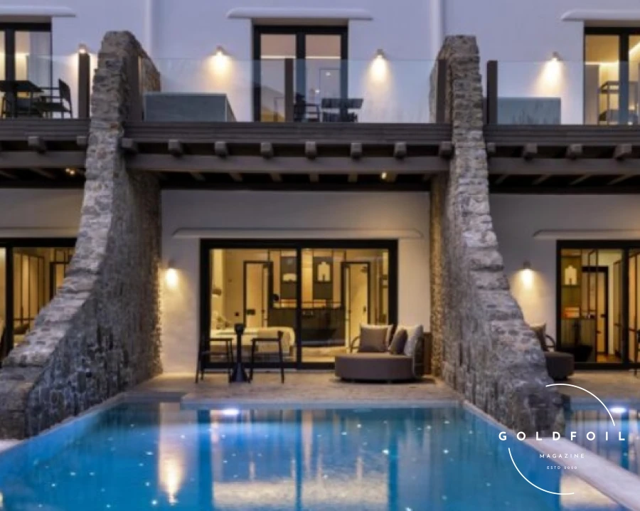 Located near Mykonos Town, Aeonic Suites and Spa is a modern oasis of tranquillity. The suites are designed with a sleek, minimalist aesthetic, and the infinity pool offers stunning sunset views. The spa provides a range of rejuvenating treatments, making it a perfect retreat after exploring the island’s vibrant nightlife. Guests can also enjoy gourmet dining at Cove Restaurant, which serves Mediterranean dishes with a contemporary twist. Located near Mykonos Town, Aeonic Suites and Spa is a modern oasis of tranquillity. The suites are designed with a sleek, minimalist aesthetic, and the infinity pool offers stunning sunset views. The spa provides a range of rejuvenating treatments, making it a perfect retreat after exploring the island’s vibrant nightlife. Guests can also enjoy gourmet dining at Cove Restaurant, which serves Mediterranean dishes with a contemporary twist.