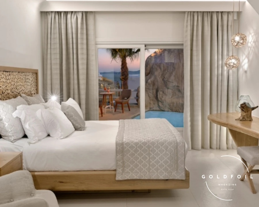 Anax Resort and Spa is a haven of luxury on Agios Ioannis beach. The resort features elegant suites and villas with private pools, a state-of-the-art spa, and exceptional dining options. The stunning views and impeccable service make it a favourite among discerning travellers. Guests can also enjoy a range of water sports and activities, making it a perfect destination for both relaxation and adventure. Anax Resort and Spa is a haven of luxury on Agios Ioannis beach. The resort features elegant suites and villas with private pools, a state-of-the-art spa, and exceptional dining options. The stunning views and impeccable service make it a favourite among discerning travellers. Guests can also enjoy a range of water sports and activities, making it a perfect destination for both relaxation and adventure.