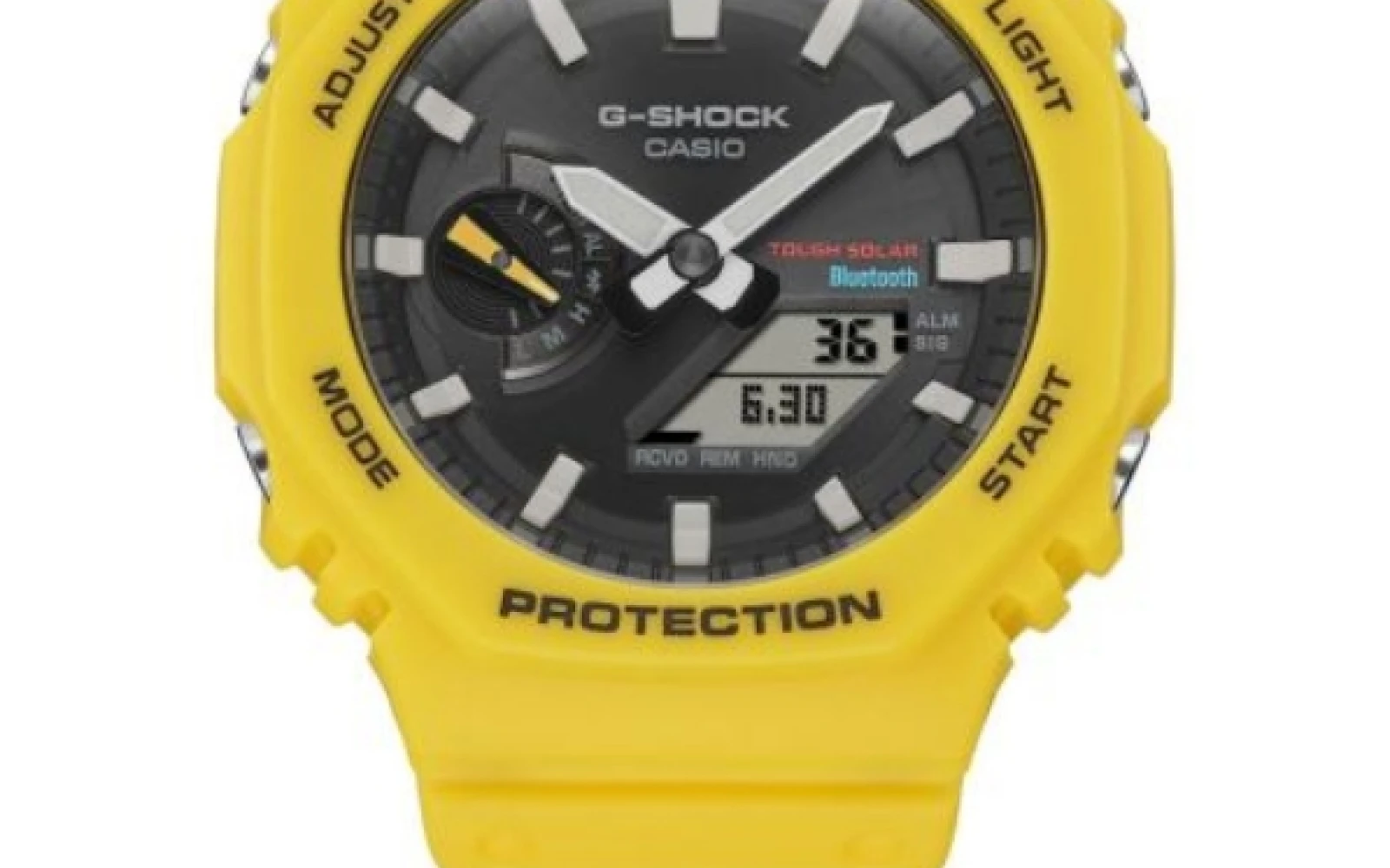The G-Shock GA-B2100C-9AER is a rugged yet stylish timepiece, featuring a striking yellow case and band that are both shock-resistant and durable. Its advanced functionality, including Bluetooth connectivity and a tough solar power system, makes it a perfect blend of innovation and resilience. The G-Shock GA-B2100C-9AER is a rugged yet stylish timepiece, featuring a striking yellow case and band that are both shock-resistant and durable. Its advanced functionality, including Bluetooth connectivity and a tough solar power system, makes it a perfect blend of innovation and resilience.