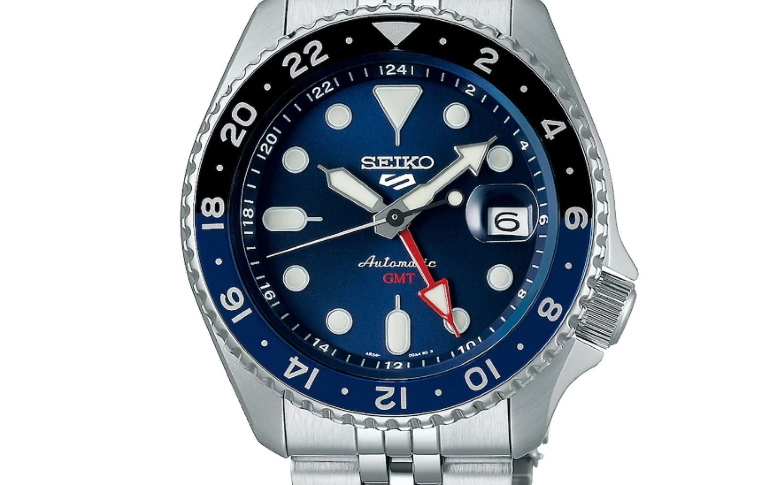 The Seiko 'Blueberry' GMT SKX is a striking timepiece that features a deep blue bezel and dial, offering both a bold aesthetic and exceptional functionality. Its GMT complication, combined with Seiko's renowned durability and reliability, makes it a perfect companion for frequent travelers and watch enthusiasts alike. The Seiko 'Blueberry' GMT SKX is a striking timepiece that features a deep blue bezel and dial, offering both a bold aesthetic and exceptional functionality. Its GMT complication, combined with Seiko's renowned durability and reliability, makes it a perfect companion for frequent travelers and watch enthusiasts alike.