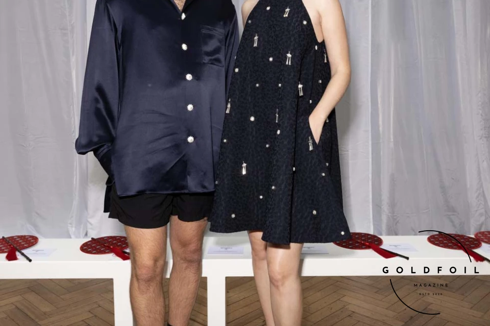 Charlie Rowe and Hannah Dodd spotted at the front row of Mithridate Spring/Summer 2025 presentation during London Fashion Week Charlie Rowe and Hannah Dodd spotted at the front row of Mithridate Spring/Summer 2025 presentation during London Fashion Week