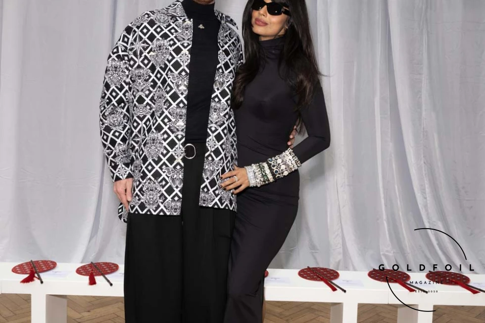 James Blake and Jameela Jamil spotted at the front row of Mithridate Spring/Summer 2025 presentation during London Fashion Week James Blake and Jameela Jamil spotted at the front row of Mithridate Spring/Summer 2025 presentation during London Fashion Week