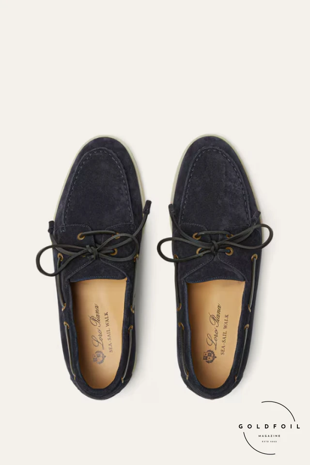 Loro Piana City Walk Loafers in Navy Suede Loro Piana City Walk Loafers in Navy Suede