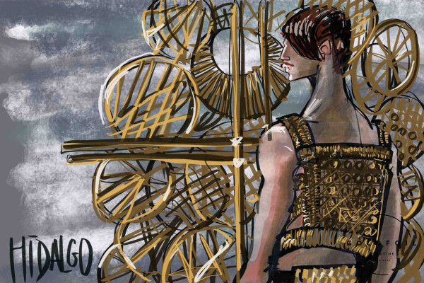 Luis Hidalgo is a fashion illustrator working with Drawing Cabaret Couture