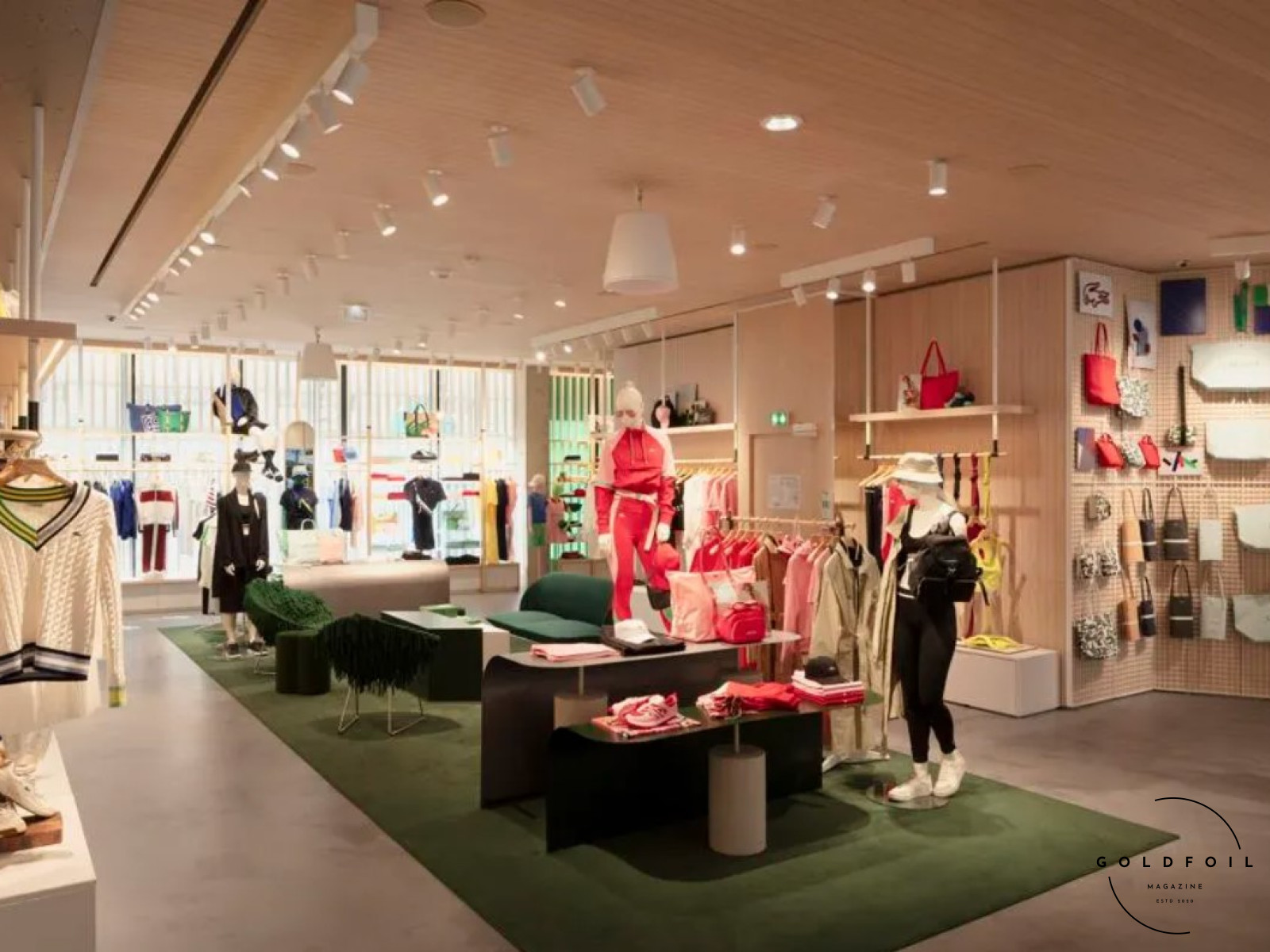 a photo from the flagship store on Champs Elysee of Lacoste